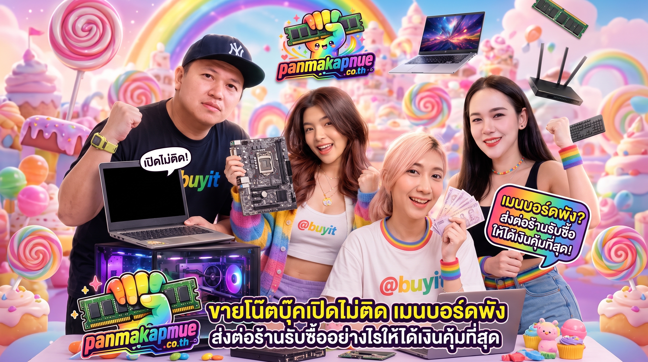 ภาพประกอบบทความ ขายโน๊ตบุ๊คเปิดไม่ติด เมนบอร์ดพัง ส่งต่อร้านรับซื้ออย่างไรให้ได้เงินคุ้มที่สุด